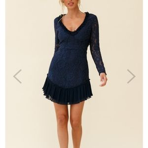 Long sleeve lace dress